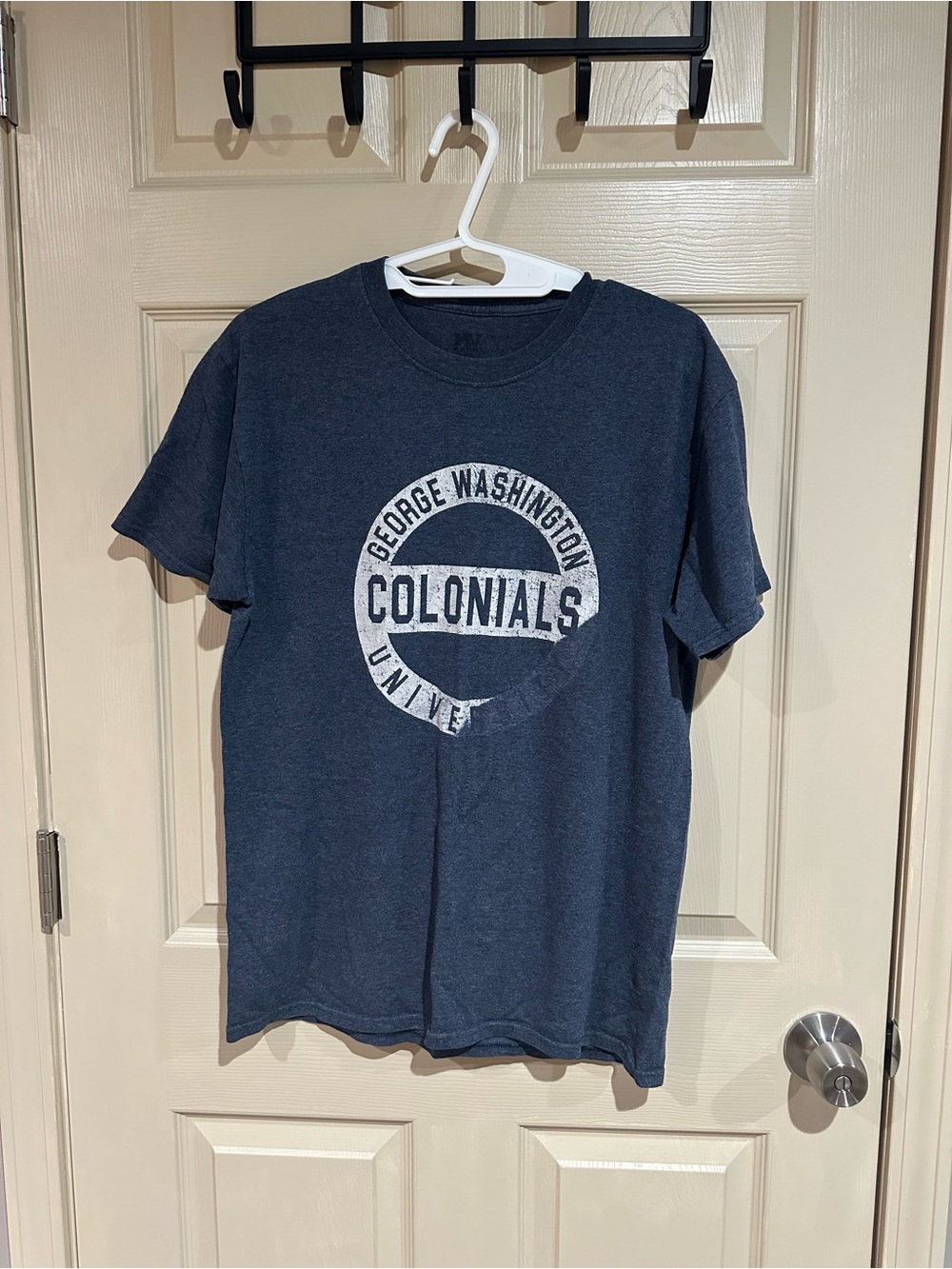 MV Sport Navy Blue Colonials George Washington University Graphic Tee